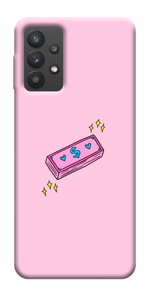 Чехол Simple pink money для Galaxy A32 5G