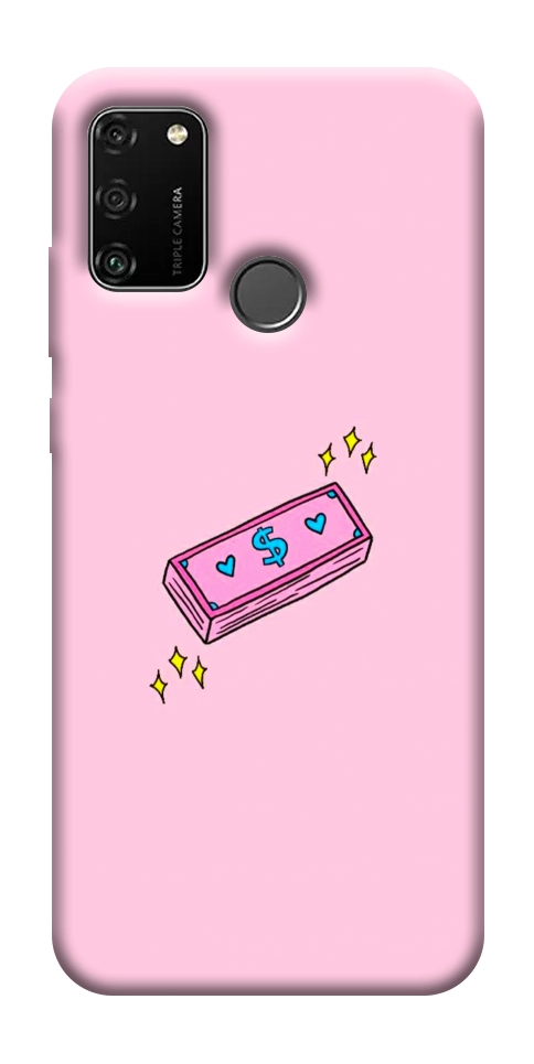 Чехол Simple pink money для Huawei Honor 9A