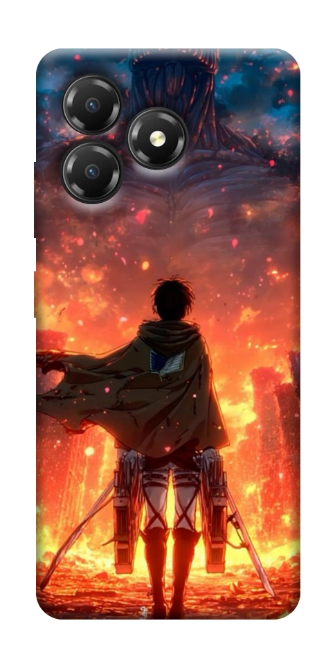 Чехол Attack on titan eren для ZTE Blade A36