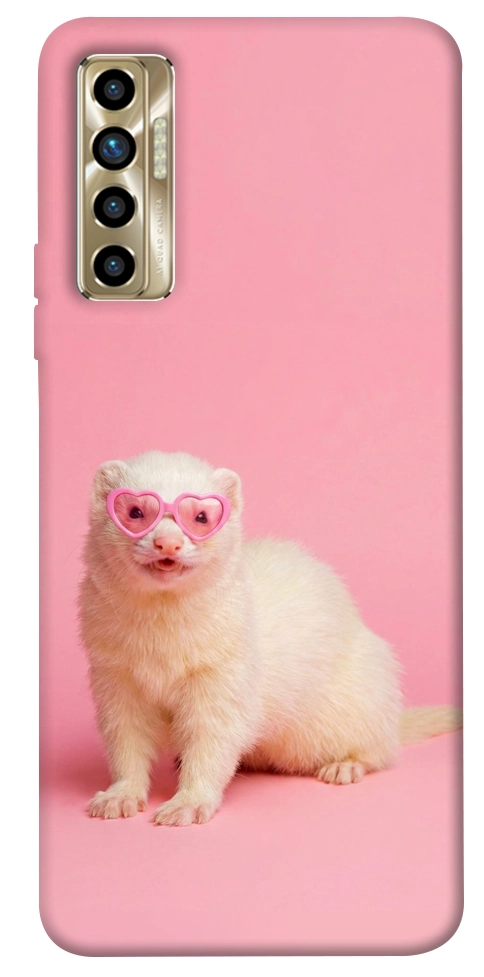 Чехол Белый хорёк для TECNO Camon 17P