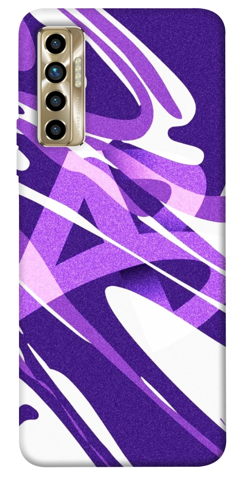 Чехол Purple Abstract для TECNO Camon 17P
