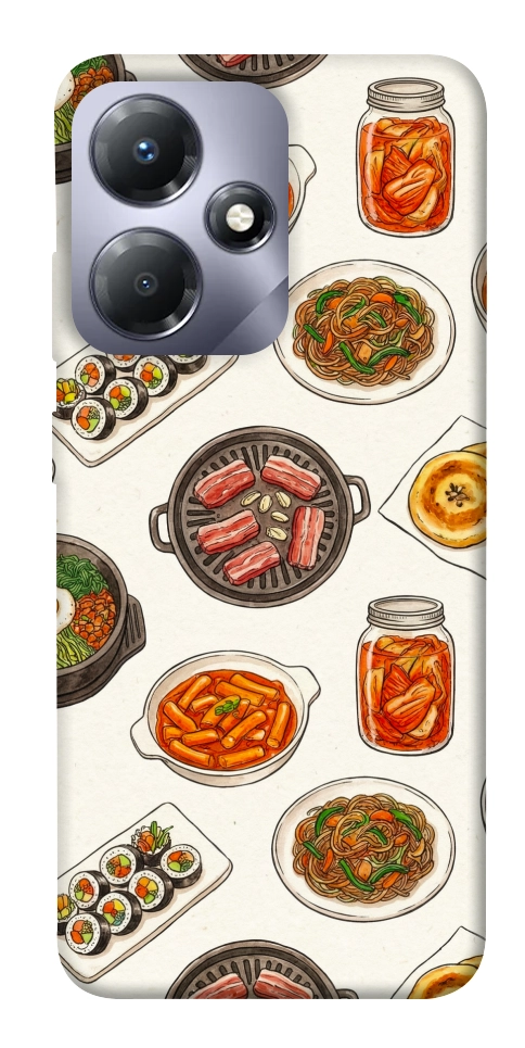 Чохол Korean food для Infinix Hot 30 Play