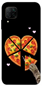 Чохол Pizza Love Cat для Huawei P40 Lite