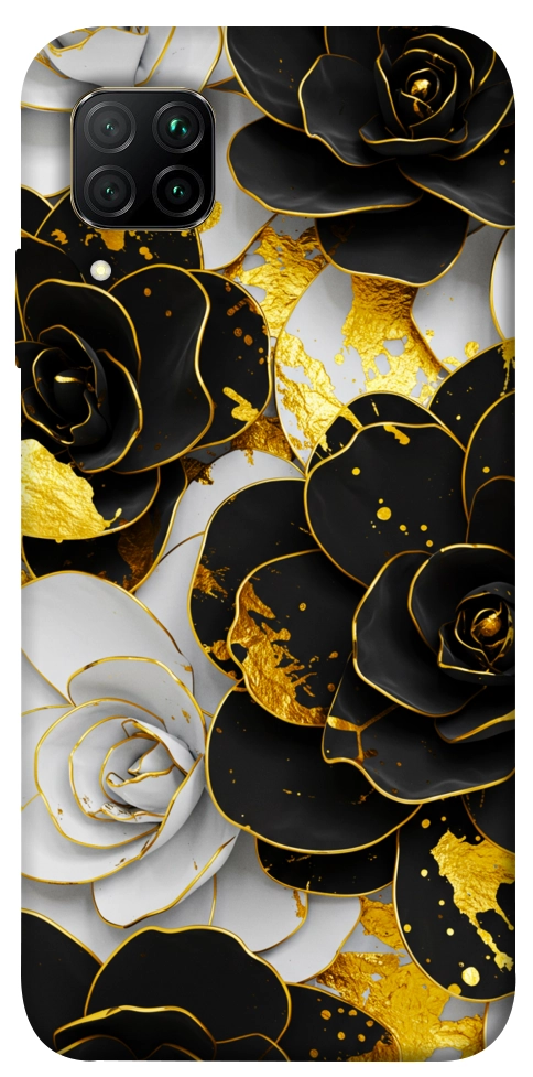 Чехол Flower black-white для Huawei P40 Lite
