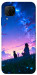 Чохол Space girl and cat для Huawei P40 Lite