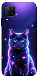 Чохол Galaxy purple cat для Huawei P40 Lite
