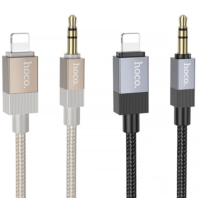 Аудио кабель Aux Hoco UPA32A Clever digital (Lightning to AUX 3.5mm) (1m)