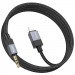 Аудио кабель Aux Hoco UPA32A Clever digital (Lightning to AUX 3.5mm) (1m) (Black) в магазине vchehle.ua