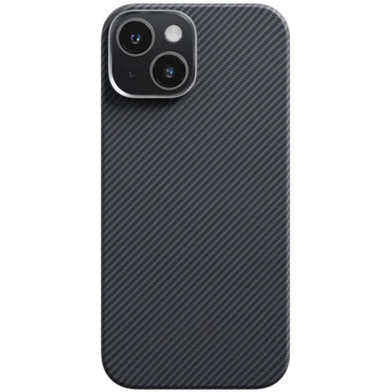 Фото Чохол PC Carbon Protection Slim with Magnetic Safe на Apple iPhone 15 (6.1") (Black) на vchehle.ua