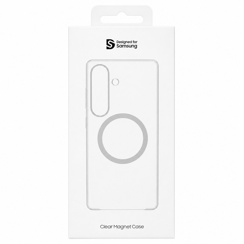 Купить Чехол PC Clear Magnet Case (AAA) with Magnetic Safe для Samsung Galaxy S25 (Clear / Grey) на vchehle.ua