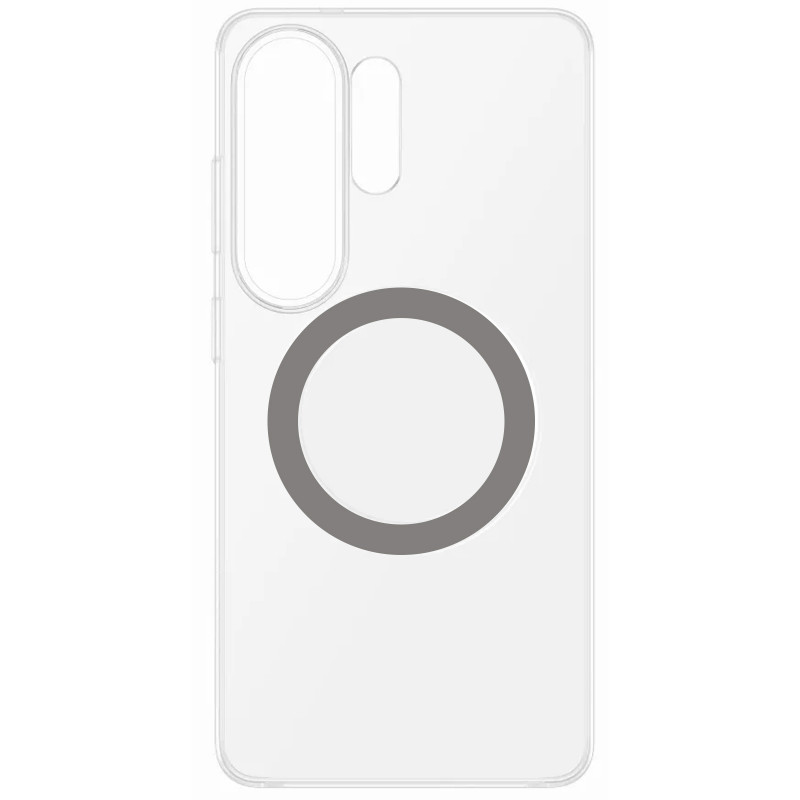 Фото Чехол PC Clear Magnet Case (AAA) with Magnetic Safe для Samsung Galaxy S25 Ultra (Clear / Grey) в магазине vchehle.ua