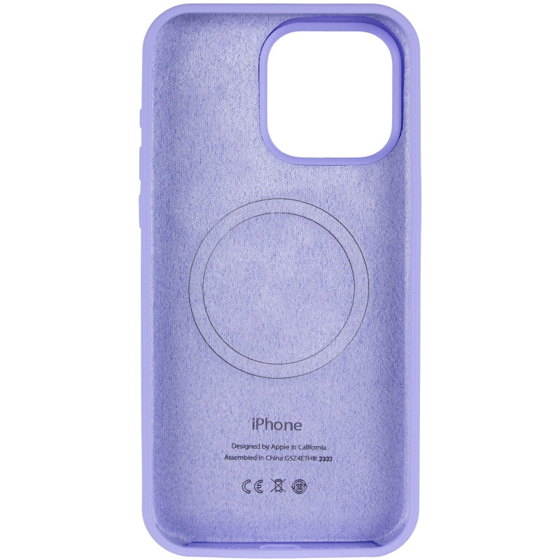 Фото Чехол Silk (AA) Logo with Magnetic Fit для Apple iPhone 12 Pro Max (6.7") (Сиреневый / Dasheen) в магазине vchehle.ua