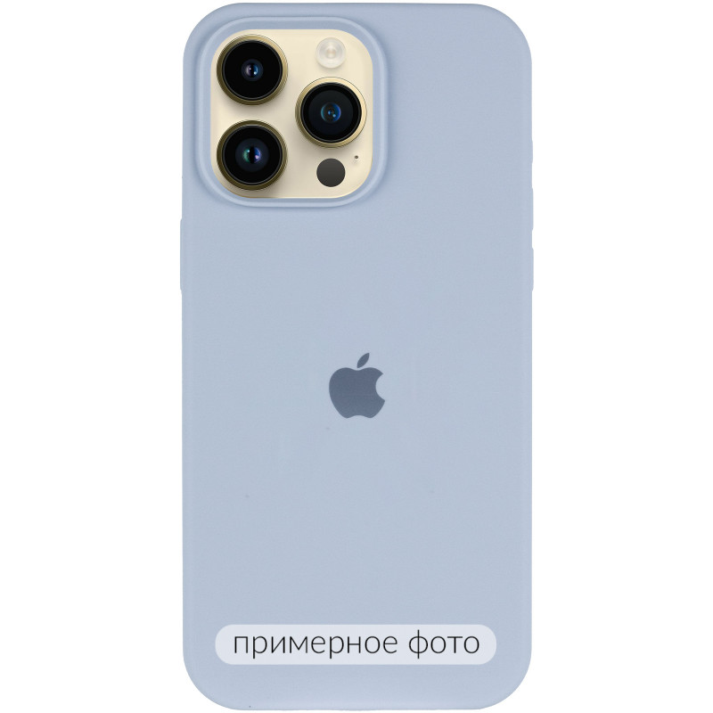 Фото Чохол Silk (AA) Logo with Magnetic Fit на Apple iPhone 16 Pro (6.3") (Блакитний / Lilac Blue) на vchehle.ua