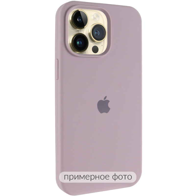 Чохол Silk (AA) Logo with Magnetic Fit на Apple iPhone 16 Pro (6.3") (Сірий / Lavender)
