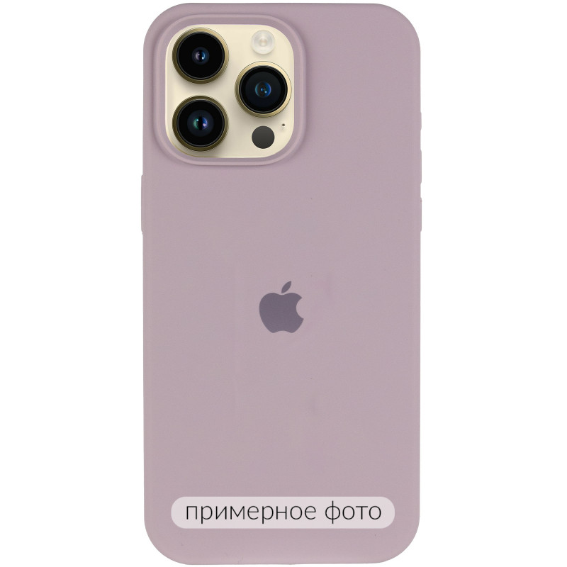 Фото Чохол Silk (AA) Logo with Magnetic Fit на Apple iPhone 16 Pro (6.3") (Сірий / Lavender) на vchehle.ua