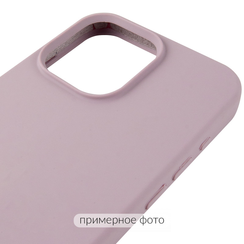 Чохол Silk (AA) Logo with Magnetic Fit на Apple iPhone 16 Pro (6.3") (Сірий / Lavender) в магазині vchehle.ua