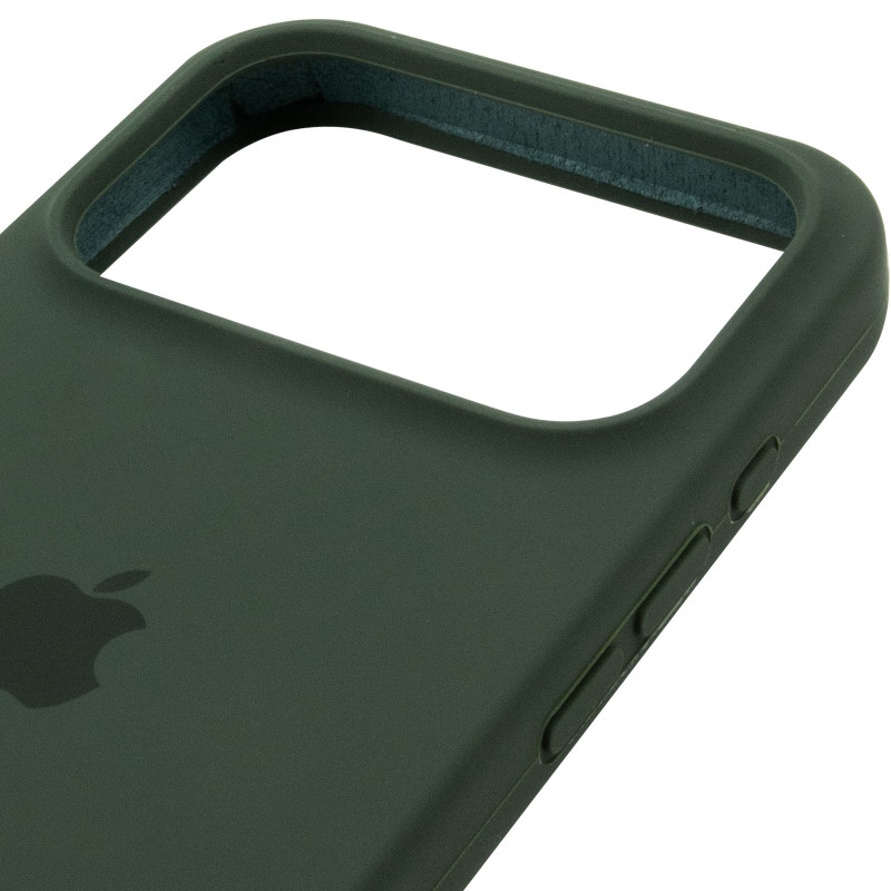 Чехол Silk (AA) Logo with Magnetic Fit для Apple iPhone 17 Pro (6.3") (Зеленый / Cyprus Green) в магазине vchehle.ua