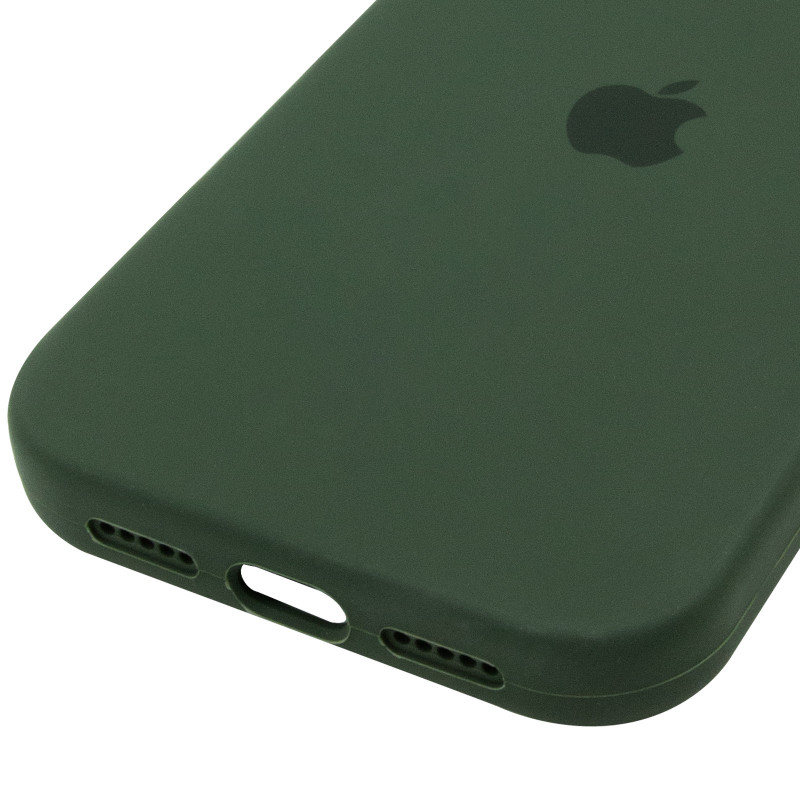 Купить Чехол Silk (AA) Logo with Magnetic Fit для Apple iPhone 17 Pro (6.3") (Зеленый / Cyprus Green) на vchehle.ua