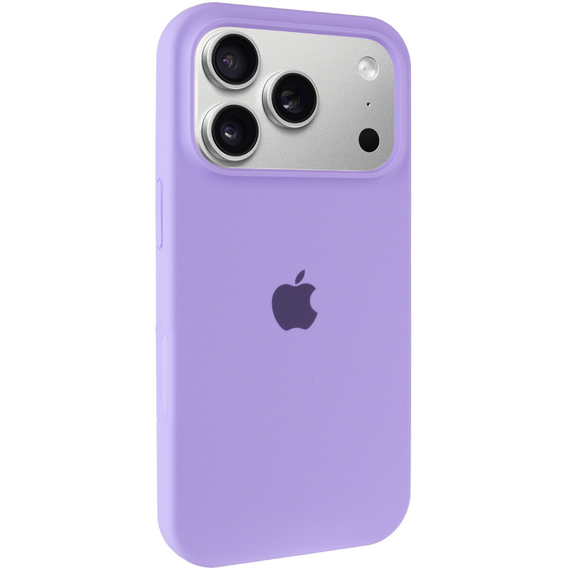 Чехол Silk (AA) Logo with Magnetic Fit для Apple iPhone 17 Pro (6.3") (Сиреневый / Dasheen)