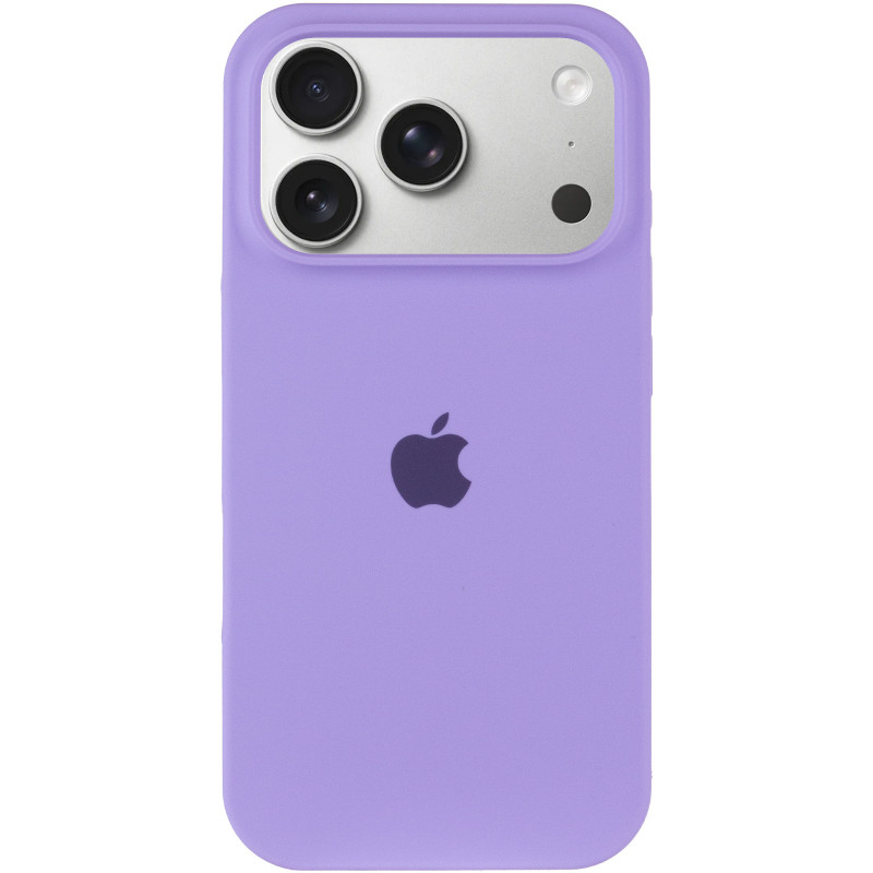 Фото Чехол Silk (AA) Logo with Magnetic Fit для Apple iPhone 17 Pro (6.3") (Сиреневый / Dasheen) на vchehle.ua