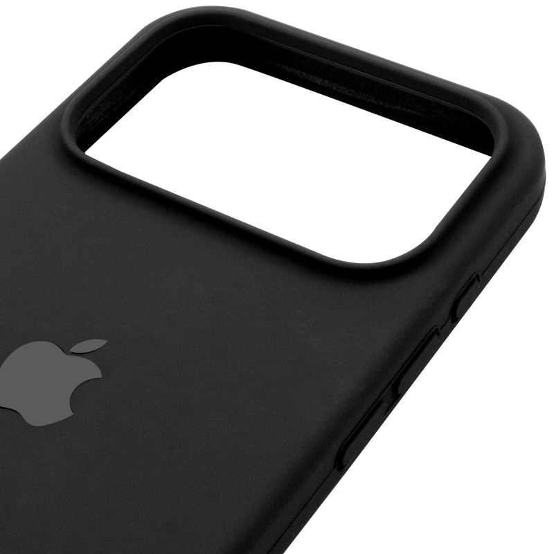 Чехол Silk (AA) Logo with Magnetic Fit для Apple iPhone 17 Pro (6.3") (Черный / Black) в магазине vchehle.ua