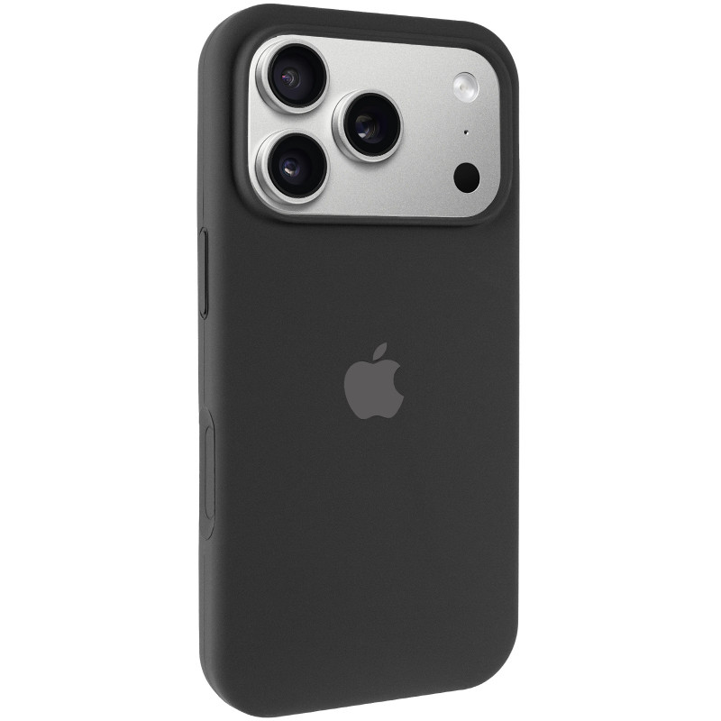 Чохол Silk (AA) Logo with Magnetic Fit на Apple iPhone 17 Pro Max (6.9") (Чорний / Black)