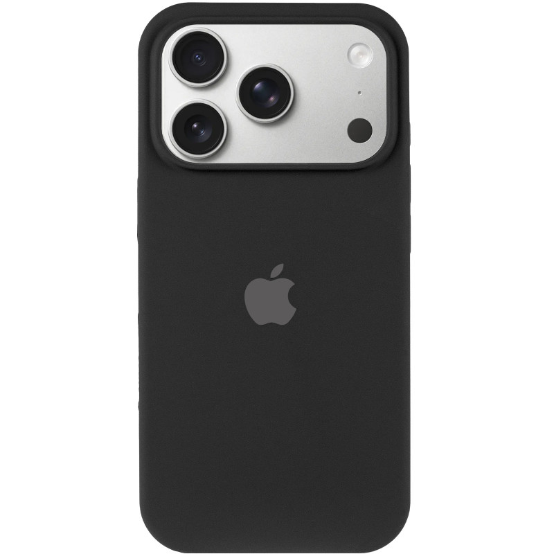 Фото Чохол Silk (AA) Logo with Magnetic Fit на Apple iPhone 17 Pro Max (6.9") (Чорний / Black) на vchehle.ua