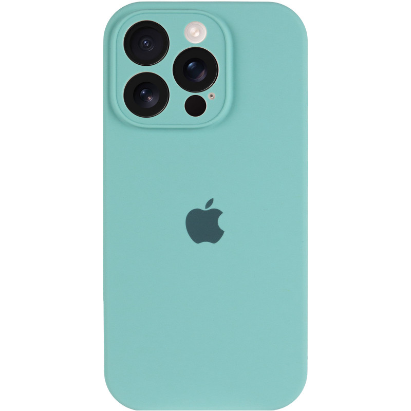Фото Чехол Silk Full Camera Protective (AA) для Apple iPhone 13 Pro Max (6.7") (Бирюзовый / Marine Green) на vchehle.ua
