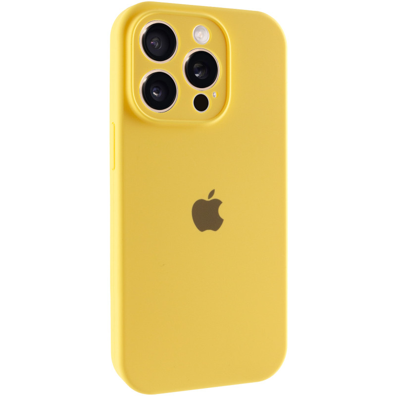 Чехол Silk Full Camera Protective (AA) для Apple iPhone 15 Pro (6.1") (Желтый / Yellow)