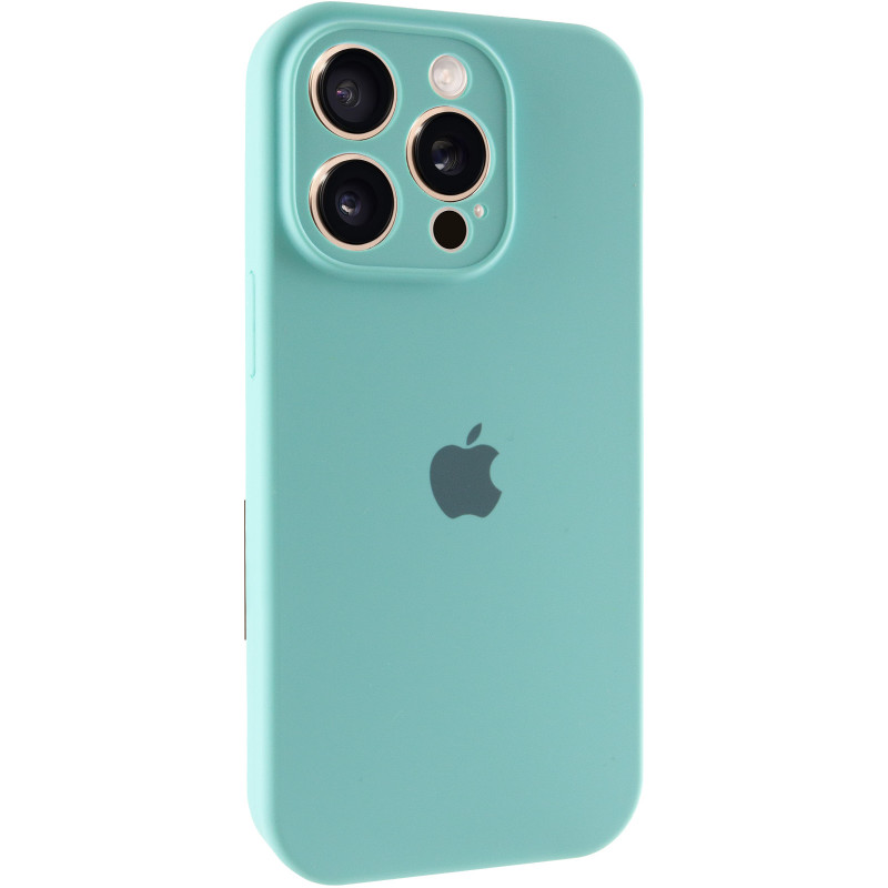Чохол Silk Full Camera Protective (AA) на Apple iPhone 15 Pro Max (6.7") (Бірюзовий / Marine Green)