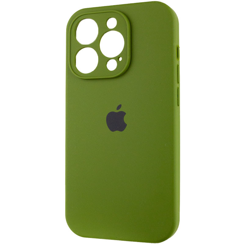 Фото Чохол Silk Full Camera Protective (AA) на Apple iPhone 15 Pro Max (6.7") (Зелений / Dark Olive) в маназині vchehle.ua