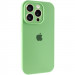 Чохол Silk Full Camera Protective (AA) на Apple iPhone 15 Pro Max (6.7") (М'ятний / Mint)