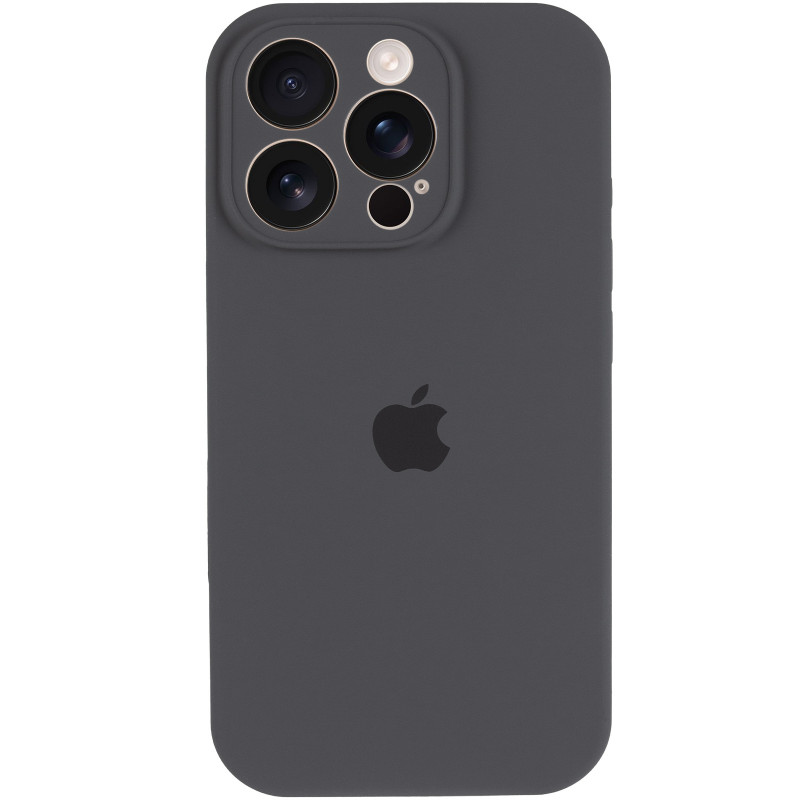 Фото Чохол Silk Full Camera Protective (AA) на Apple iPhone 15 Pro Max (6.7") (Сірий / Dark Gray) на vchehle.ua