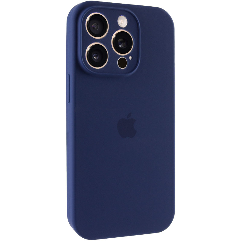Чохол Silk Full Camera Protective (AA) на Apple iPhone 15 Pro Max (6.7") (Синій / Deep navy)