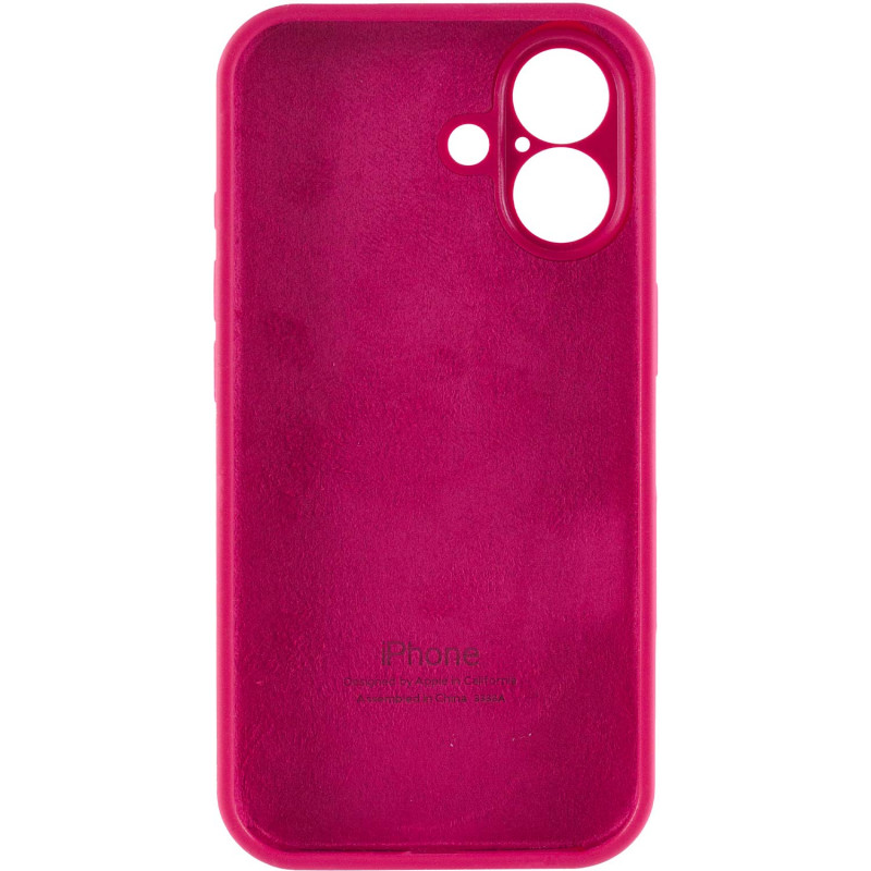 Замовити Чохол Silk Full Camera Protective (AA) на Apple iPhone 16 (6.1") (Червоний / Rose Red) на vchehle.ua
