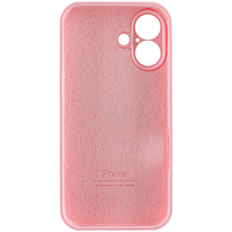 Замовити Чохол Silk Full Camera Protective (AA) на Apple iPhone 16 (6.1") (Рожевий / Light pink) на vchehle.ua