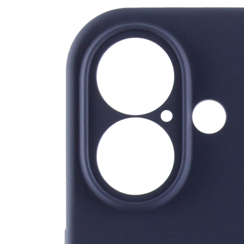 Чохол Silk Full Camera Protective (AA) на Apple iPhone 16 (6.1") (Темно-синій / Midnight blue) в магазині vchehle.ua