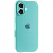 Чехол Silk Full Camera Protective (AA) для Apple iPhone 16 Plus (6.7") (Бирюзовый / Marine Green)