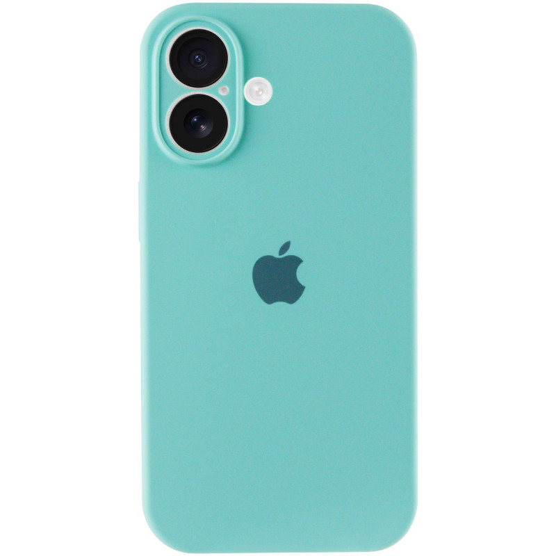 Фото Чехол Silk Full Camera Protective (AA) для Apple iPhone 16 Plus (6.7") (Бирюзовый / Marine Green) на vchehle.ua