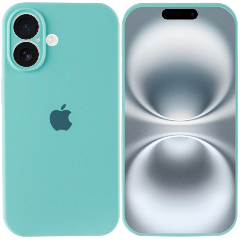 Фото Чехол Silk Full Camera Protective (AA) для Apple iPhone 16 Plus (6.7") (Бирюзовый / Marine Green) в магазине vchehle.ua