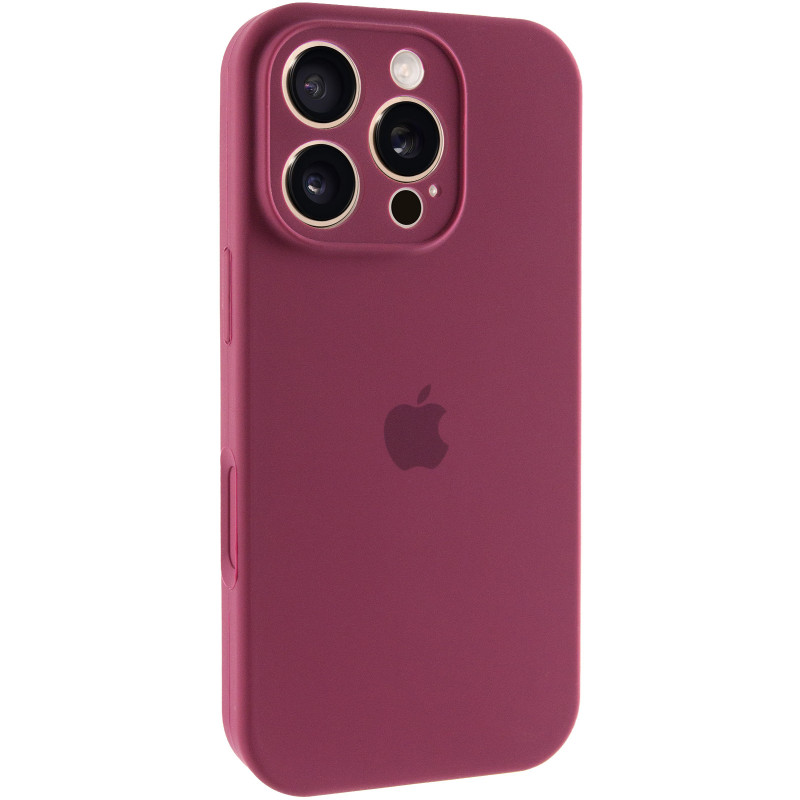 Чехол Silk Full Camera Protective (AA) для Apple iPhone 16 Pro Max (6.9") (Бордовый / Plum)