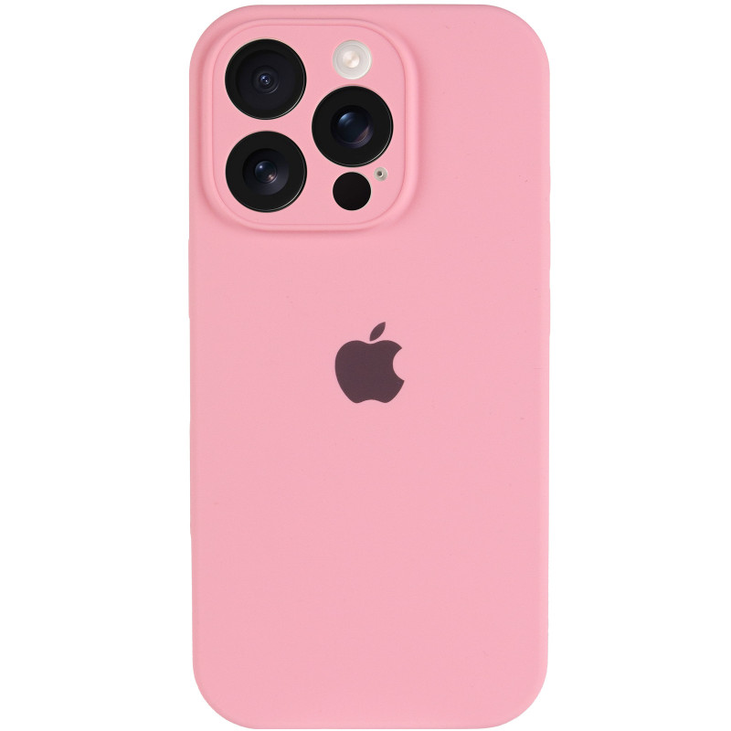 Фото Чехол Silk Full Camera Protective (AA) для Apple iPhone 16 Pro Max (6.9") (Розовый / Light pink) на vchehle.ua