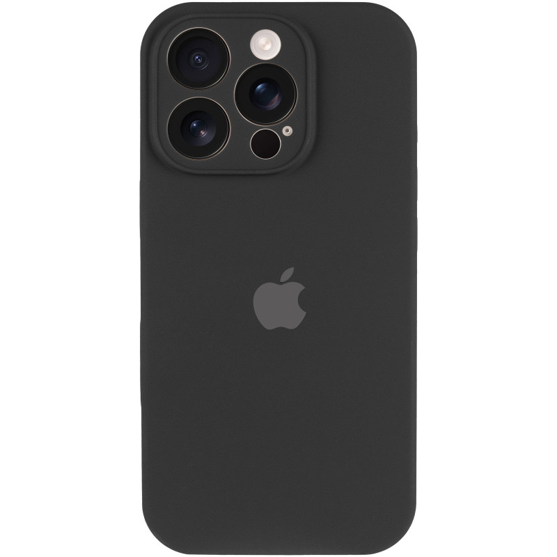 Фото Чехол Silk Full Camera Protective (AA) для Apple iPhone 16 Pro Max (6.9") (Черный / Black) на vchehle.ua