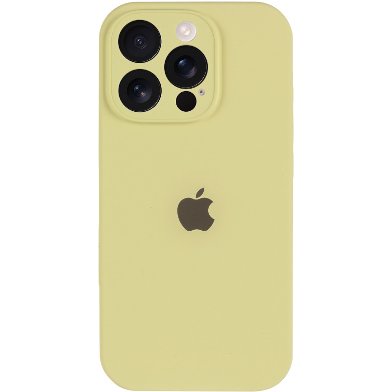 Фото Чехол Silk Full Camera Protective (AA) для Apple iPhone 16 Pro Max (6.9") (Желтый / Mellow Yellow) на vchehle.ua