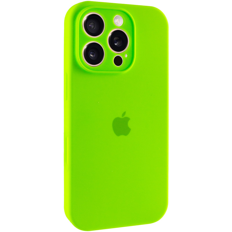 Чехол Silk Full Camera Protective (AA) для Apple iPhone 16 Pro Max (6.9") (Кислотно-зеленый / Acid Green)