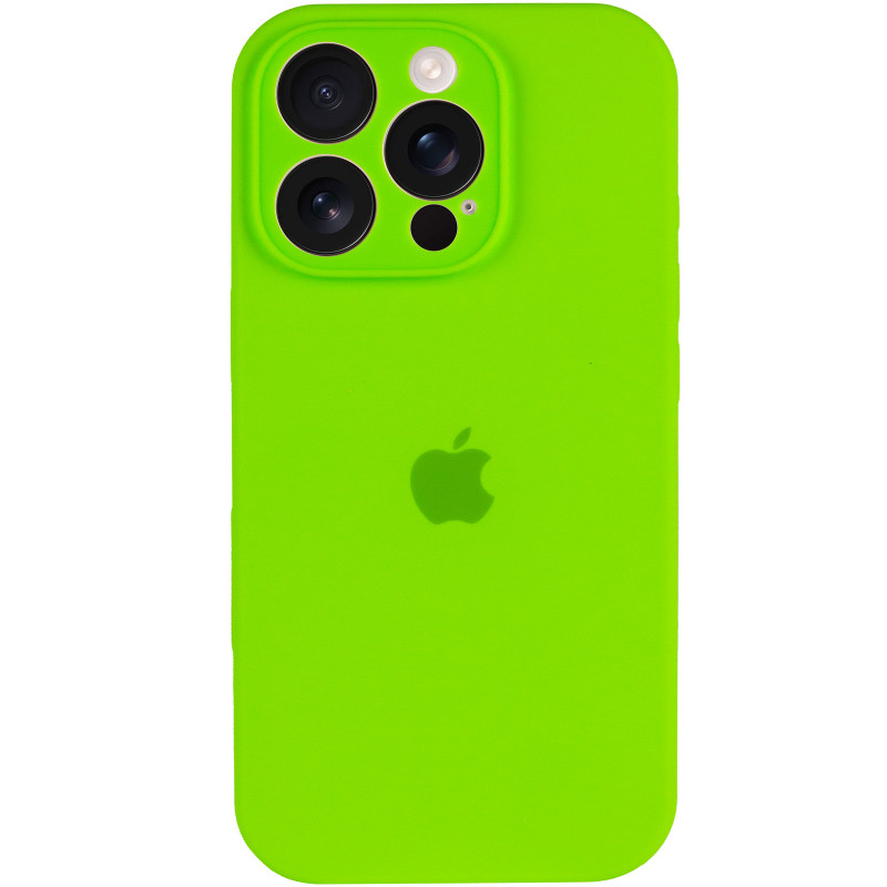Фото Чехол Silk Full Camera Protective (AA) для Apple iPhone 16 Pro Max (6.9") (Кислотно-зеленый / Acid Green) на vchehle.ua