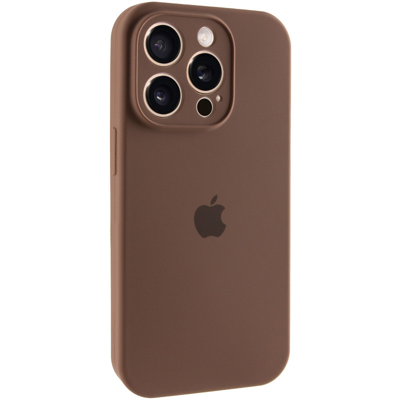 Чохол Silk Full Camera Protective (AA) на Apple iPhone 15 Pro Max (6.7") (Коричневий / Brown)
