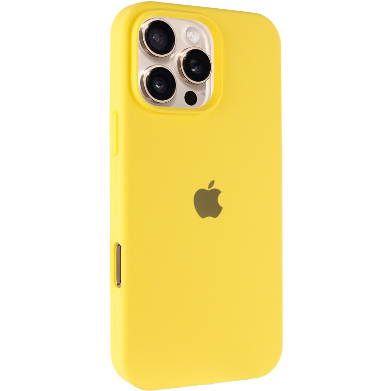 Чехол Silk Full Protective (AA) для Apple iPhone 16 Pro (6.3") (Желтый / Yellow)