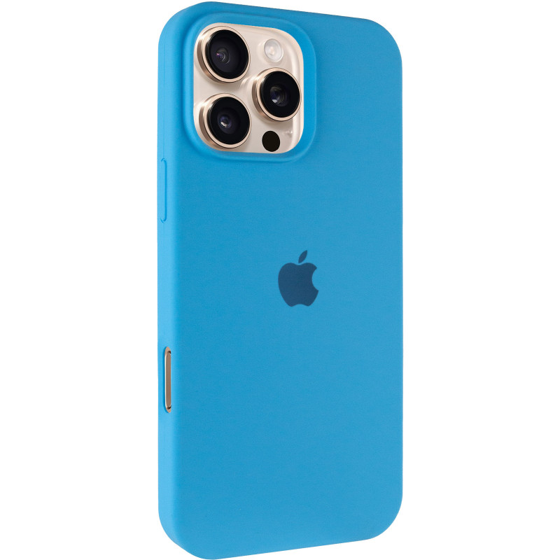 Чехол Silk Full Protective (AA) для Apple iPhone 16 Pro Max (6.9") (Голубой / Blue)