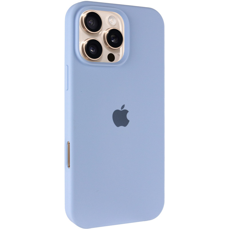 Чехол Silk Full Protective (AA) для Apple iPhone 16 Pro Max (6.9") (Голубой / Lilac Blue)